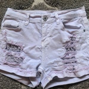 Women's Vanilla Star denim shorts Lavender Size 1
